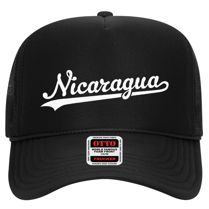 Nicaragua Baseball Jersey Script With Swoosh Hat