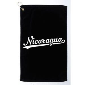 Nicaragua Baseball Jersey Script With Swoosh Platinum Collection Golf Towel