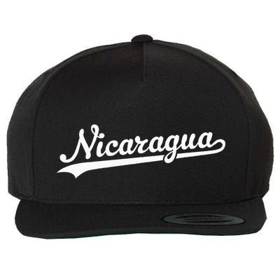 Nicaragua Baseball Jersey Script With Swoosh Wool Snapback Cap