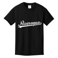Nicaragua Baseball Jersey Script With Swoosh Kids T-Shirt