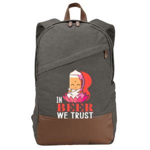 Namasté Beer Jga Yoga Class Buddha Beer Gift Cotton Canvas Backpack