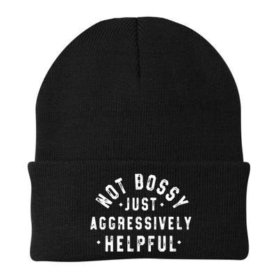 Not Bossy Just Aggressively Helpful Funny Beanie