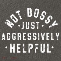 Not Bossy Just Aggressively Helpful Funny Cotton Canvas Backpack