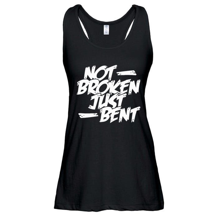 Not Broken Just Bent Relationship Damaged But Not Hopeless Ladies Essential Flowy Tank