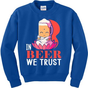 Namasté Beer Jga Yoga Class Buddha Beer Cute Gift Kids Sweatshirt