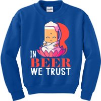 Namasté Beer Jga Yoga Class Buddha Beer Cute Gift Kids Sweatshirt