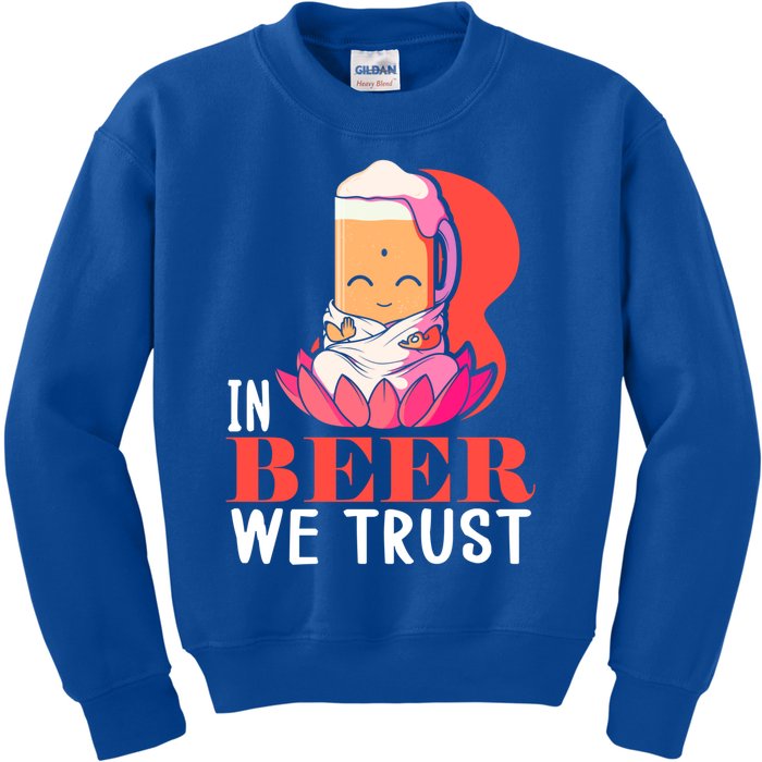 Namasté Beer Jga Yoga Class Buddha Beer Cute Gift Kids Sweatshirt