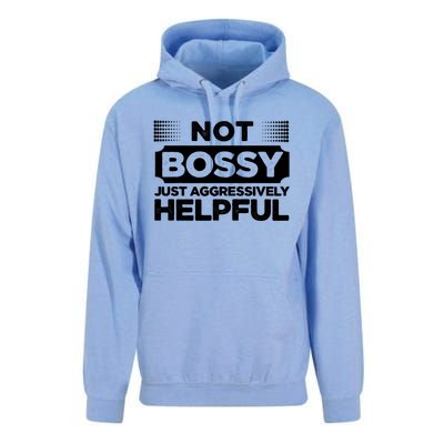 Not Bossy Just Aggressively Helpful Funny Unisex Surf Hoodie