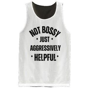 Not Bossy Just Aggressively Helpful Mesh Reversible Basketball Jersey Tank