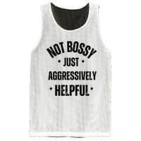 Not Bossy Just Aggressively Helpful Mesh Reversible Basketball Jersey Tank