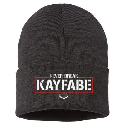 Never Break Kayfabe Pro Wrestling Sustainable Knit Beanie