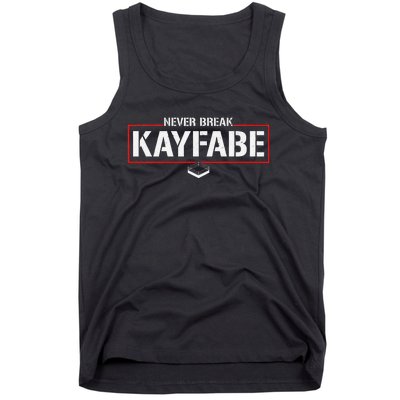 Never Break Kayfabe Pro Wrestling Tank Top