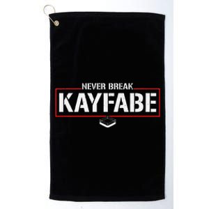 Never Break Kayfabe Pro Wrestling Platinum Collection Golf Towel