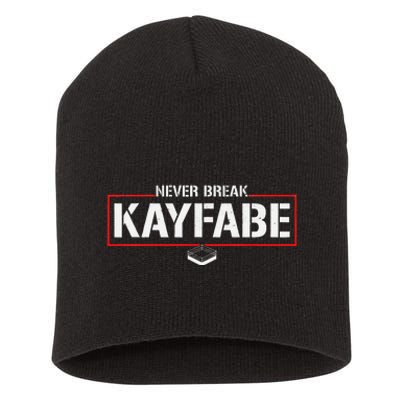 Never Break Kayfabe Pro Wrestling Short Acrylic Beanie