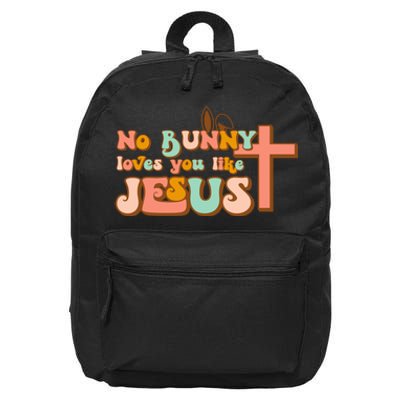 No Bunny Loves You Like Jesus 16 in Basic Backpack