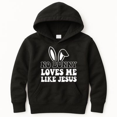 No Bunny Loves Me Like Jesus Cute Easter Kids Hoodie