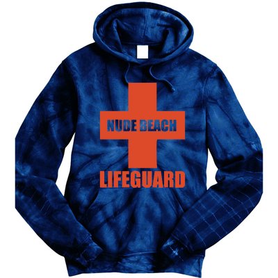 Nude Beach Lifeguard Tie Dye Hoodie