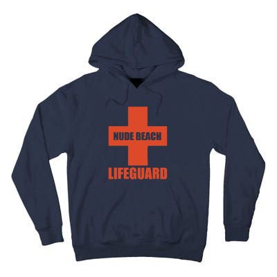 Nude Beach Lifeguard Tall Hoodie