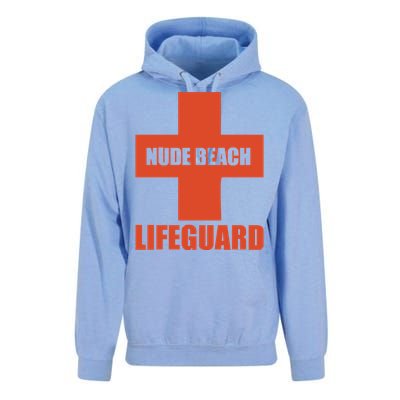 Nude Beach Lifeguard Unisex Surf Hoodie