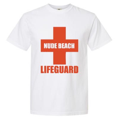 Nude Beach Lifeguard Garment-Dyed Heavyweight T-Shirt