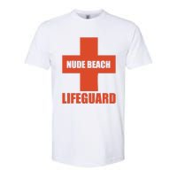 Nude Beach Lifeguard Softstyle® CVC T-Shirt