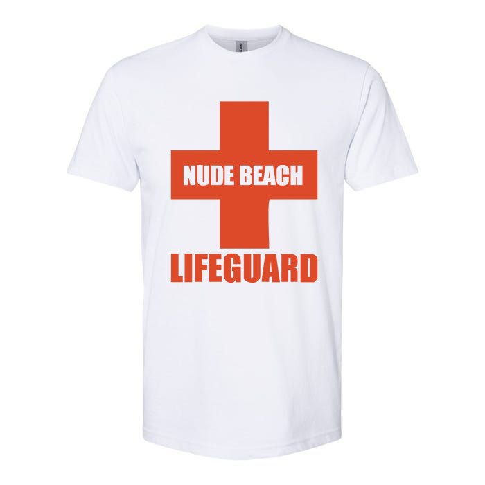 Nude Beach Lifeguard Softstyle® CVC T-Shirt