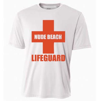 Nude Beach Lifeguard Cooling Performance Crew T-Shirt