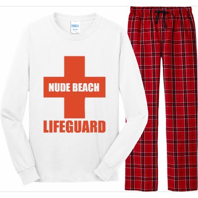 Nude Beach Lifeguard Long Sleeve Pajama Set