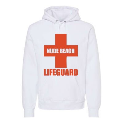 Nude Beach Lifeguard Premium Hoodie