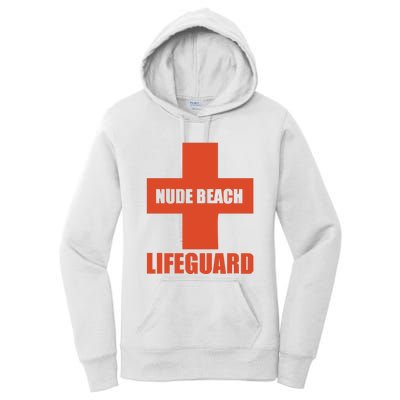 Nude Beach Lifeguard Women's Pullover Hoodie