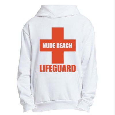 Nude Beach Lifeguard Urban Pullover Hoodie