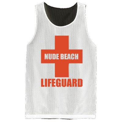 Nude Beach Lifeguard Mesh Reversible Basketball Jersey Tank