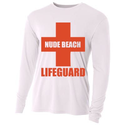 Nude Beach Lifeguard Cooling Performance Long Sleeve Crew