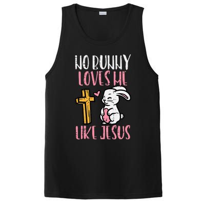 No Bunny Loves Me Like Jesus Easter Christian Religious PosiCharge Competitor Tank