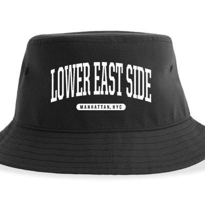 NYC Borough Lower East Side Manhattan New York Sustainable Bucket Hat