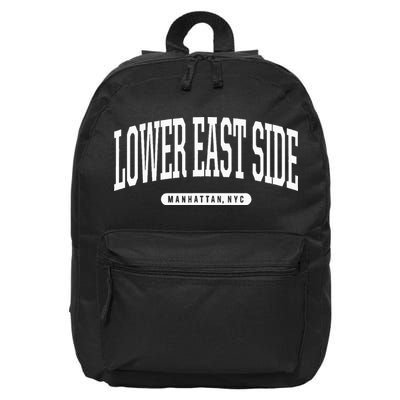 NYC Borough Lower East Side Manhattan New York 16 in Basic Backpack