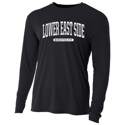 NYC Borough Lower East Side Manhattan New York Cooling Performance Long Sleeve Crew