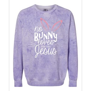 No Bunny Loves Me Like Jesus Easter Colorblast Crewneck Sweatshirt