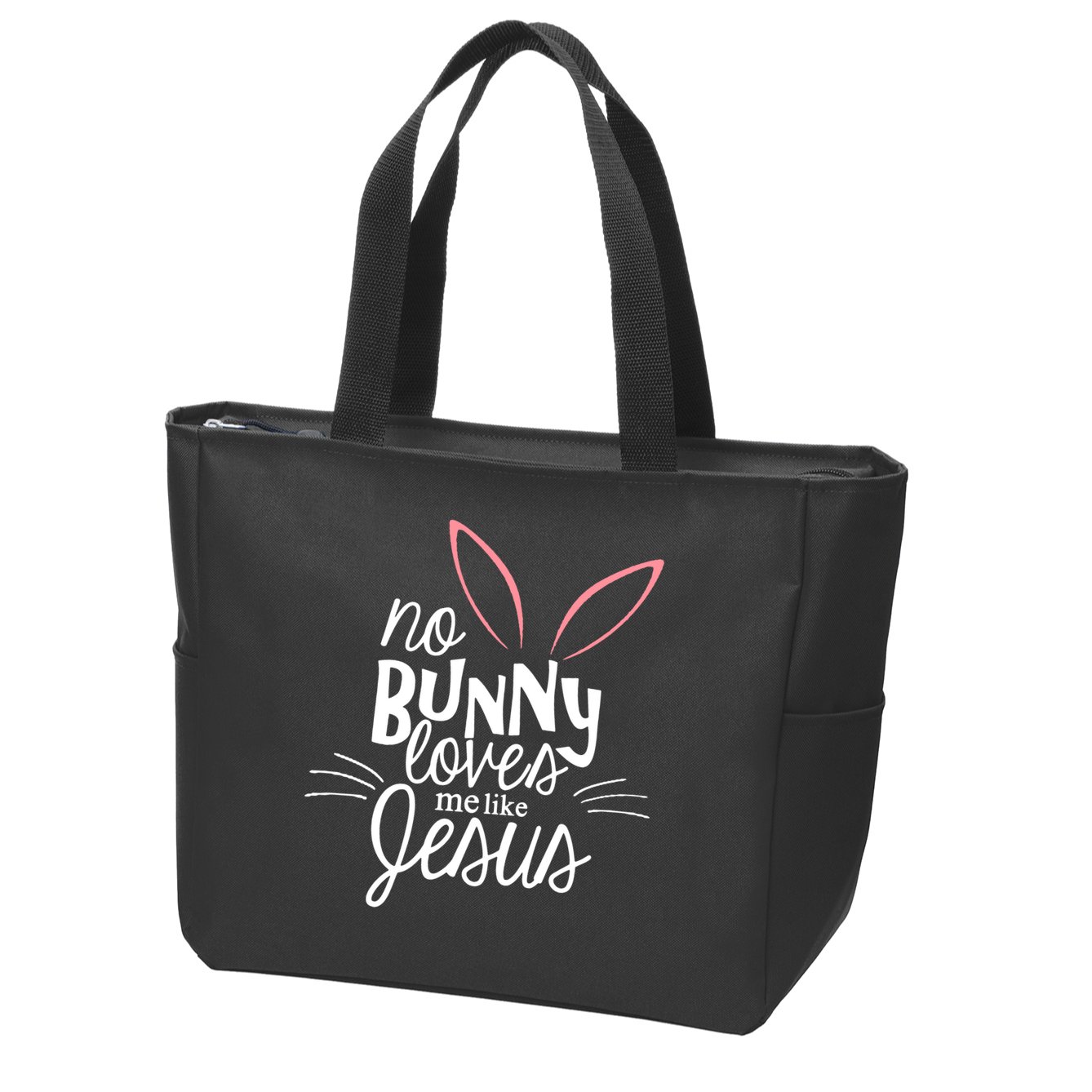 No Bunny Loves Me Like Jesus Easter Zip Tote Bag