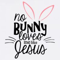No Bunny Loves Me Like Jesus Easter Adult Drive Performance Visor