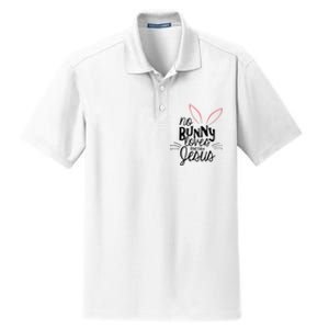 No Bunny Loves Me Like Jesus Easter Dry Zone Grid Polo