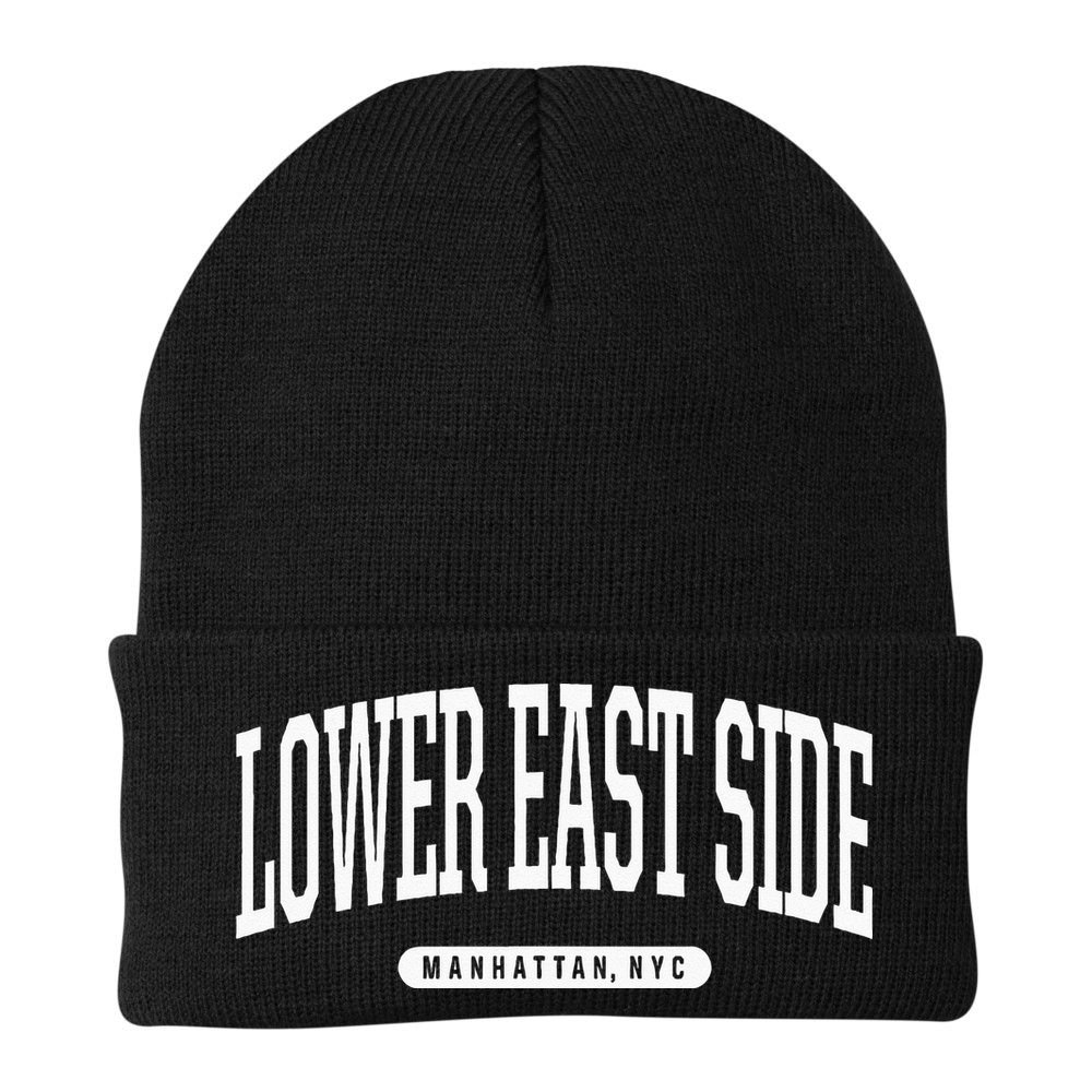 NYC Borough Lower East Side Manhattan New York Beanie