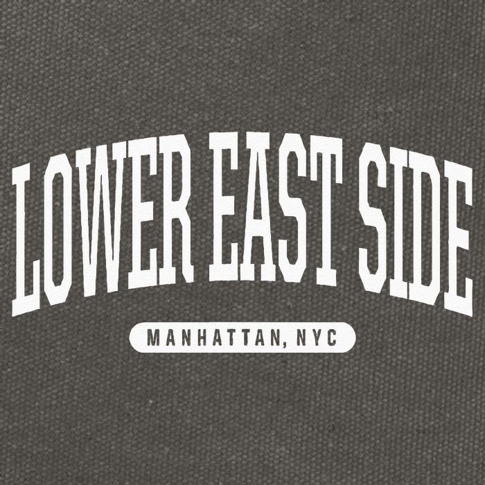 NYC Borough Lower East Side Manhattan New York Cotton Canvas Backpack