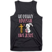 No Bunny Loves Me Like Jesus Easter Christian Religious Tank Top