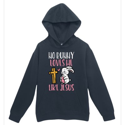 No Bunny Loves Me Like Jesus Easter Christian Religious Urban Pullover Hoodie