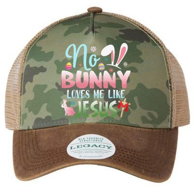 No Bunny Loves Me Like Jesus Easter Christian Religious Legacy Tie Dye Trucker Hat