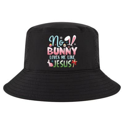 No Bunny Loves Me Like Jesus Easter Christian Religious Cool Comfort Performance Bucket Hat