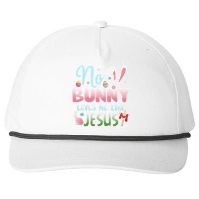 No Bunny Loves Me Like Jesus Easter Christian Religious Snapback Five-Panel Rope Hat