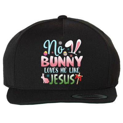 No Bunny Loves Me Like Jesus Easter Christian Religious Wool Snapback Cap