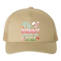 No Bunny Loves Me Like Jesus Easter Christian Religious Yupoong Adult 5-Panel Trucker Hat